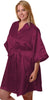 Women's Super Plus Size Silky Classic Short Kimono Robe #3028AXX