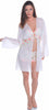 Women's Plus Size Georgette Front Tie Short Robe  #3029X