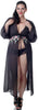 Women's Plus Size Georgette Long Robe  #3030X