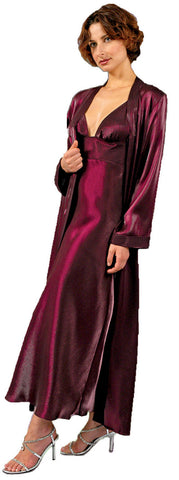 Women's Iridescent Jacquard Long Robe #3035