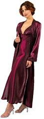 Women's Iridescent Jacquard Long Robe #3035