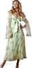 Women's Print Chiffon Long Robe #3047