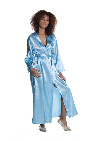Women's Silky Classic Long Kimono Robe #3049