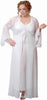 Women's Bridal Chiffon & Lace Nightgown and Long Robe Set #60583059/X