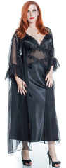 Women's Silky Nightgown And Chiffon Long Robe Set #60743074/X/XX