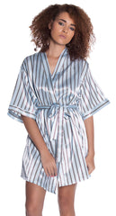 Women's Print Silky Classic Short Kimono Robe #3076