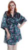 Women's Plus Size Printed Babydoll G String And Short Robe 3 Pcs Set#52193076X
