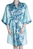 Women's Print Super Plus Size (4X-6X) Short Kimono Robe #3076XX