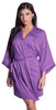 Women's Plus Size Stretch Knitted Short Kimono Wrap Robe #3081/X/XX