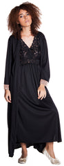 Women's Knitted Lace Build Up Gown + Long Robe Set #60933083/X/XX