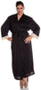 Women's Knitted Lacey Long Kimono Wrap Robe #3083/X/XX