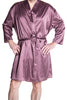 Men's Silky Satin Classic Short Kimono Robe and Boxer Short Set #30888195/X