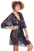 Women's Lace Short Wrap Robe G-String Set #3093