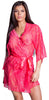 Women's Lace Short Wrap Robe G-String Set #3093