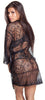 Women's Lace Short Wrap Robe G-String Set #3095