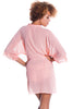 Women's Chiffon Short wrap Robe and hipster Set #3100