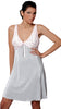 Women's Crystal Pleat Chemise with Lace #4066