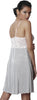 Women's Crystal Pleat Chemise with Lace #4066