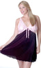 Women's Plus Size Crystal Pleat Chemise with Lace #4066X (1x/2x-7x/8x)