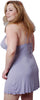 Women's Plus Size Microfibre Chemise with Lace #4067x(1x-3x)