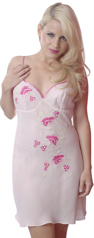 Women's Georgette Chemise with Embroideries #4069