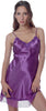 Women's Silky Chemise with Lace #4075