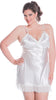 Women's Plus Size Silky Chemise with Lace #4075X (1X-6X)