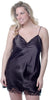 Women's Plus Size Silky Chemise or Slip with Lace #4077X (1x-6x)