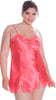 Women's Plus Size Silky Chemise with Lace #4096X (1x-6x)