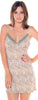 Women's Print Microfibre Chemise with Lace #4101