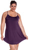 Women's Plus Plus Size Knitted Micro Fiber Basic Chemise #4118XX