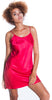 Women's Matte Satin Chemise with Lace #4132/X
