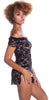 Women's Stretch Lace Babydoll/Mini Dress with Thong #5095