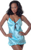 Women's charmeuse Babydoll with Thong #5105