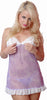 Women's Printed Chiffon Babydoll with G-string #5120