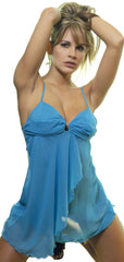 Women's Chiffon Babydoll with G-string #5128