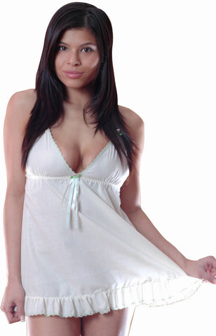 Women's Poly/cotton Babydoll with G-string #5131