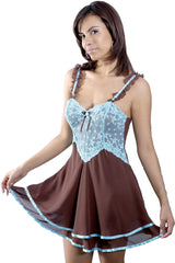 Women's Chiffon Babydoll with G-string #5155