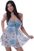 Women's Printed Chiffon Babydoll with G-string #5167/x (S-l, 3x)