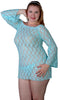 Women's Stretch Lace Babydoll/Mini Dress with Thong #5181