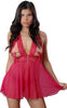 Women's Mesh Babydoll with G-String #5196