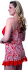Women's Plus Size Printed Chiffon Babydoll with G-string #5201x (1x-3x)