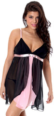 Women's Chiffon Babydoll with G-string #5207