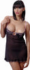 Women's Dotted Mesh Babydoll with G-String #5211