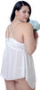 Women's Plus Size Chiffon Babydoll with G-string #5213/x (1x-6x)
