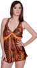 Women's Printed Charmeuse Babydoll with G-string #5219