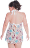 Women's Plus Size Printed Chiffon Babydoll with G-String #5235/x (1x-3x)