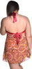 Women's Plus Size Printed Chiffon Babydoll with G-String #5235/x (1x-3x)