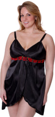 Women's Plus Size Charmeuse Babydoll with G-String #5247/x (S-6x)