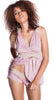 Women's Knitted Babydoll And Boy Short + Long Robe 3 Pieces Set #52833083/X/XX